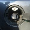 wlew lpg pod klapką wlewu paliwa